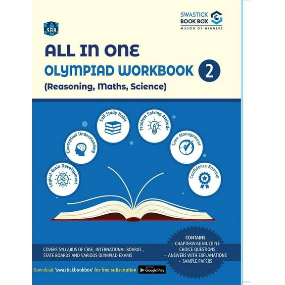 All in One Olympiad Workbook for Reasoning, Maths & Science - Class 2, (Paperback)