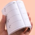 thumbnail image 5 of Double-line Design Planner A7 2024 English Planner Faux Leather Hardcover Ink-proof Paper 120 Pages Compact Size Notebook for Modern Design Lovers, 5 of 8