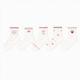 thumbnail image 5 of CAUYDY Kid Girls Ruffle Socks 5PC Set 5Y 6Y 7Y 8Y Children's Fall Winter Floor Socks Cute Cartoon Print Mid Cut Sizes 5-8 Years, 5 of 5