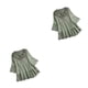 thumbnail image 4 of Blusa vintage Qarigey para mujer con cuello en V verde M, 4 of 6