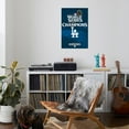 thumbnail image 4 of MLB Los Angeles Dodgers - 2024 World Series Team Logo Canvas Wall Poster, 22.375" x 34", 4 of 4