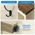 thumbnail image 6 of Uforic Entryway Bench with Coat Rack, 4-in-1 Hall Tree with Shoe Storage Bench, 7 Hooks and Bottom Shoe Cabinet for Hallway, Bedroom, 6 of 9