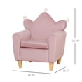 thumbnail image 2 of Children Upholstered Chair Kids Sofa Cuddly Toddler Chair for Boys and Girls Oversized Armrests and High Backrest,Pink, 2 of 7