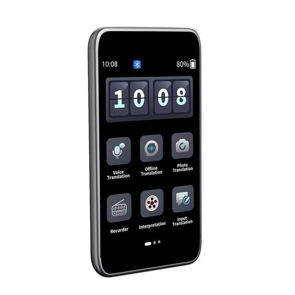 D5 Protable Languages Translation WiFi 142 Language Photo Audio Online 20 Offline Real-Time Smart AI Translator Vioce,1 * Language Translator Machine 1 * USB Cable,Grey