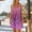 Purple, variant on Women's Printing Elasticity Dress Fashion Women's Casual Sleeveless Loose Non Positioning Printing Elasticity Dress Purple XL