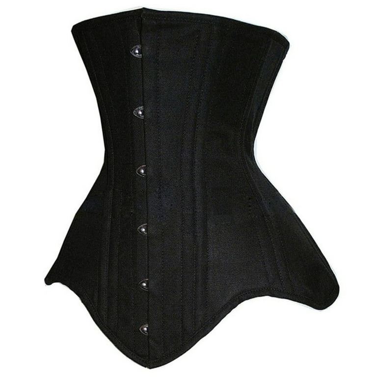 Ugoldhm Waist Trainer for Women - Underbust Black Corset Top