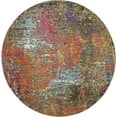 thumbnail image 2 of Nourison Celestial Abstract Sunset 7'10" x round Area Rug, (8 Round), 2 of 8