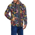 thumbnail image 3 of Zip Up Hoodies for Men - Rock Music Long Sleeve Comfrt Men'S Fashion Hoodies & Sweatshirts, Jackets for Men Hoodies Pullover Clothing Clothes with Pouch, 3 of 5