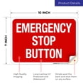 thumbnail image 2 of Emergency Stop Button Sign,, 2 of 8