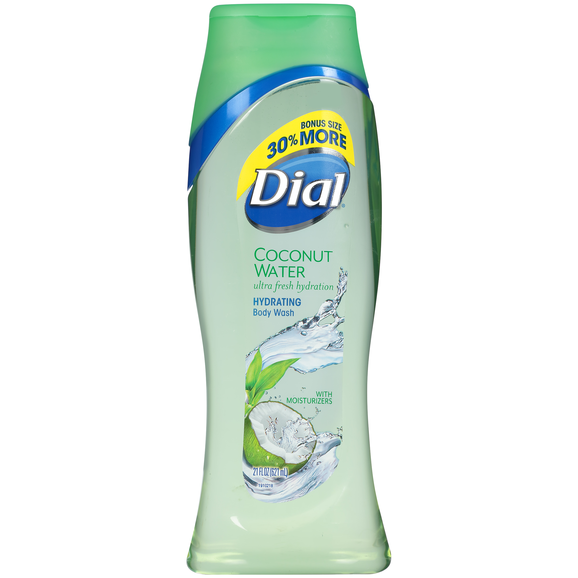 Dial Body Wash, Coconut Water, 21 Ounce Bonus Pack