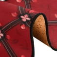 thumbnail image 4 of Red Geometric Flower Runner Rug for Hallways Kitchen Non Slip 2'x 6' Washable Hall Carpet for Bedroom Entryway Laundry Room, 4 of 7