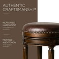 thumbnail image 4 of Open Box Maven Lane Pullman Backless Swivel Bar Stool, Dark Walnut, Bar Height, 4 of 6
