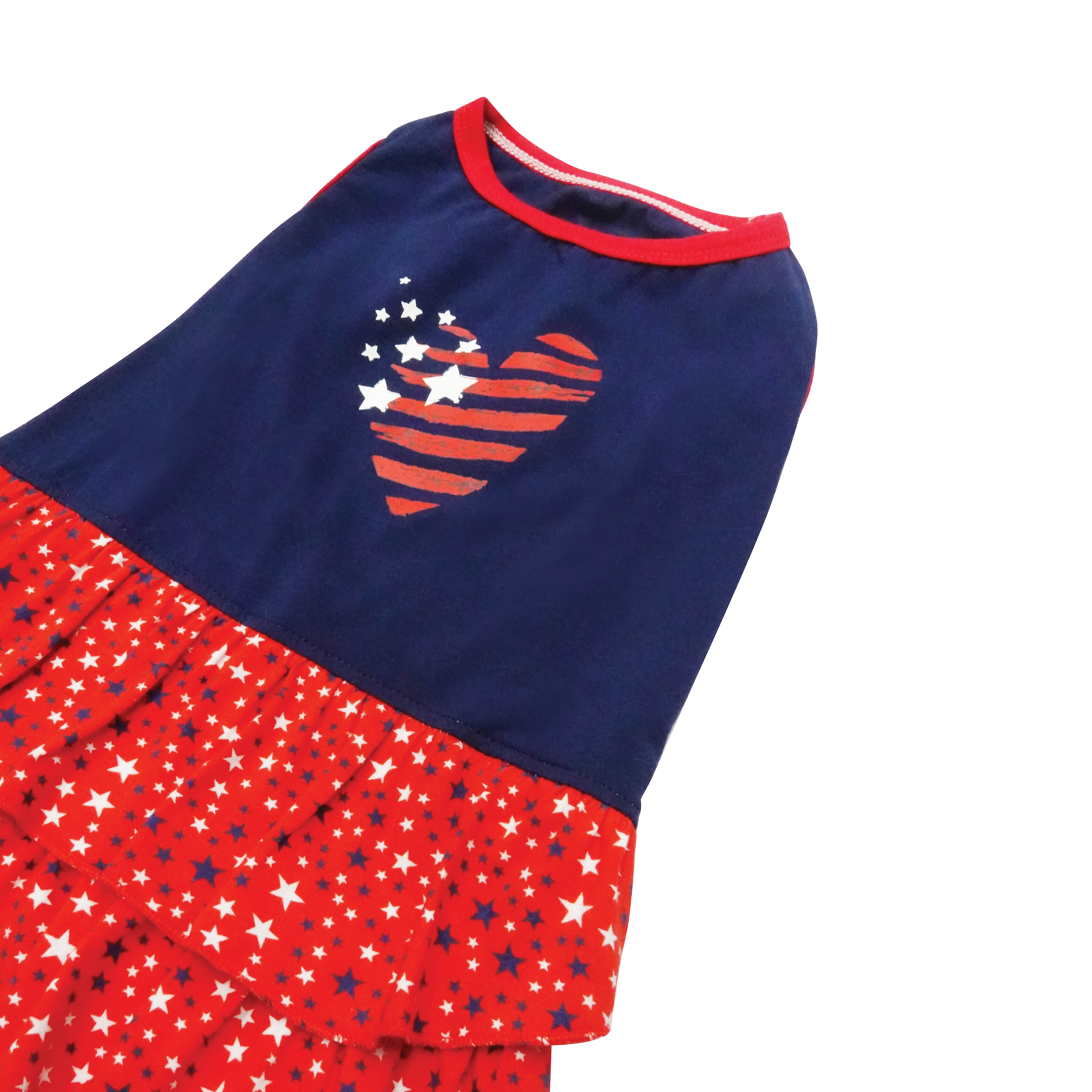 Best Furry Friends Dress for Dogs or Cats, Heart, Large