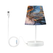 YAZAOO Table Lamp Creative Eiffel Evening Elegance Pattern Simple Pattern Night Light
