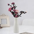 thumbnail image 1 of Geometric Plastic Vase for Dry and Wet Flower Arrangement, Imitation Rattan Woven Decorative Container with Large Opening, Stable Base, Easy to Clean, 20.2x7cm Home Decor, 1 of 8