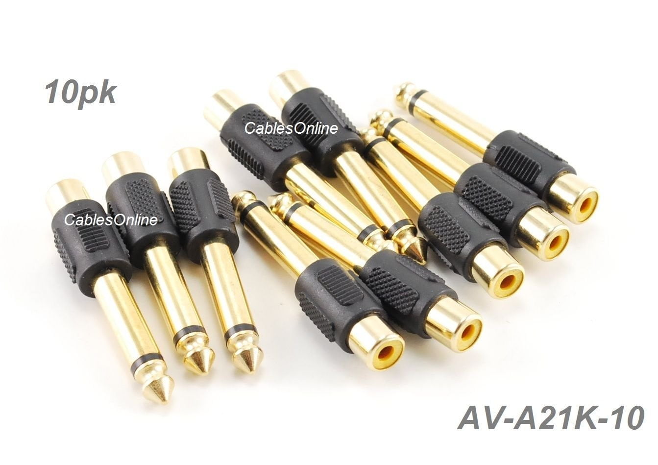 Computer Cables 6.35mm Mono Plug Male to AV RCA Jack Female Audio Extension Adaptor Gold Plated Cable Length: Adapter Computer Cables 6.35mm Mono Plug Male to AV RCA Jack Female Audio Extension Adaptor Gold Plated Cable Length: Adapter