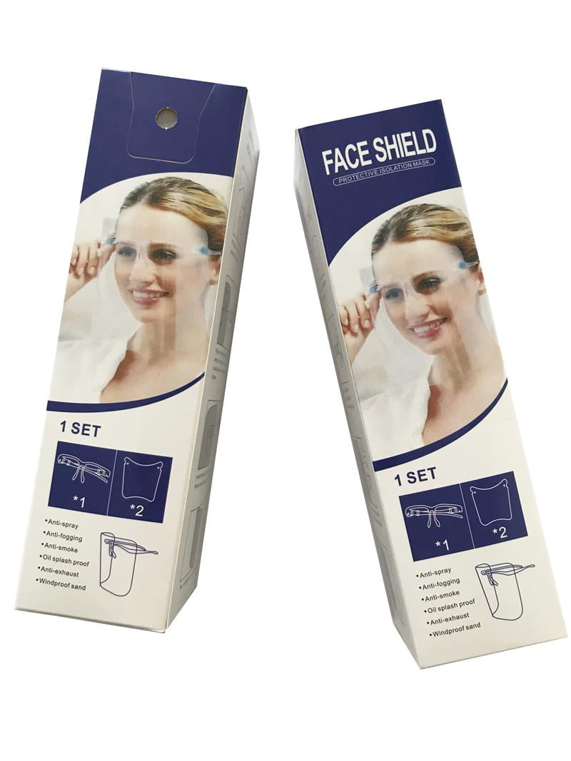 Details about   Face Shield  Protective Isolation Masks 2 in Box. 