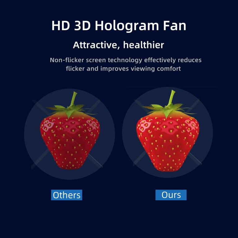 3D Wifi Holographic Projector Hologram Fan 40cm 224 LED for Advertising  Player
