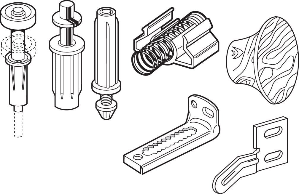 Prime Line N 7283 Bi Fold Door Repair Kit For 7 8 In Wide Track