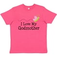 thumbnail image 3 of Inktastic I Love My Godmother Youth T-Shirt, 3 of 5