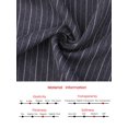 thumbnail image 5 of DARING DIVA Women's Pinstripe Waistcoat Button Down Vintage Striped Vest M Blue, 5 of 5