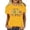 D391/Yellow, variant on Afdoent Womens T Shirts Fashion Casual Crew Neck Letter Printed Short Sleeve T Shirt Top Tee Shirts For Women Trendy