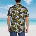 thumbnail image 3 of Lsque White Retro Off-Road Vehicle pattern Hawaiian Shirt for Men, Unisex Summer Beach Casual Short Sleeve Button Down Shirts-3X-Large, 3 of 9