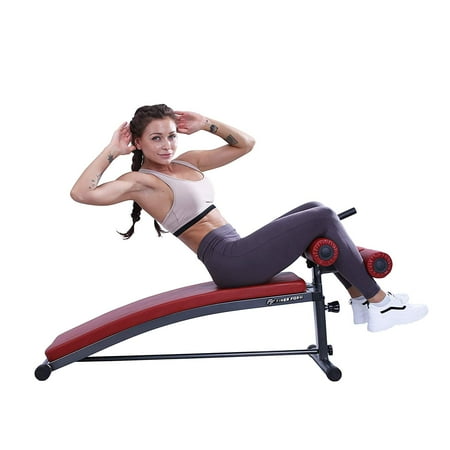 Finer Form Gym Quality Sit Up Bench With Reverse Crunch Handle For