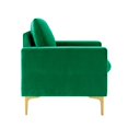thumbnail image 3 of FOA Micheline 32 inch Wide Modern Velvet Accent Chair in Green, 3 of 8