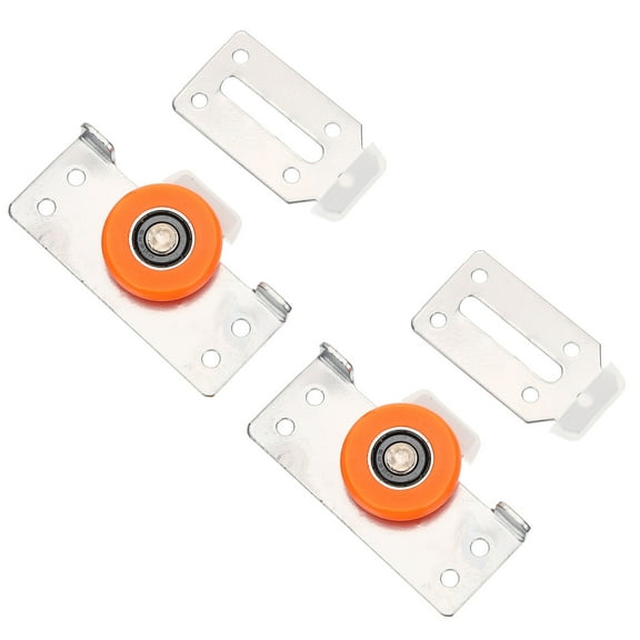 Sliding Glass Door Roller for Curtain Assorted Color High Grade Iron and Nylon Material 2 Sets