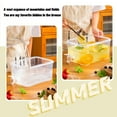 thumbnail image 5 of Large Capacity Beverage Dispenser, Plastic Drink Dispenser with Faucet, 5.3 Quart Ice Container with Lid, for Lemonade, Juice, and Cold Water, 5 Liter, by FAJHHA, 5 of 8