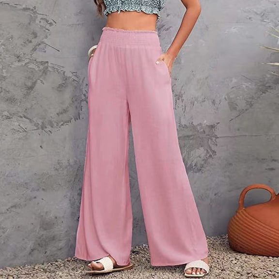 Vedolay Pants For Women Dressy Casual Womens Leisure Workout Trousers Stretch Waist Fitness Casual Pant,RD2 XXL