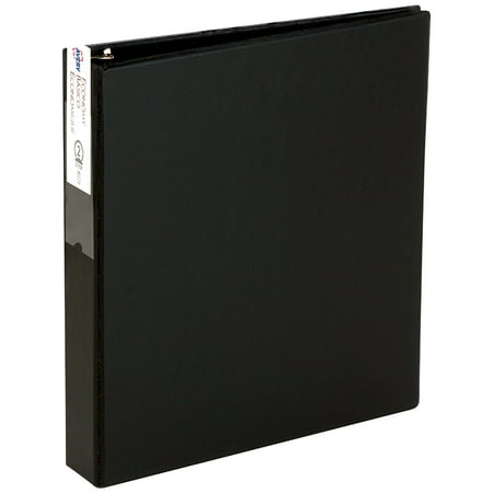 Avery Economy 3 Ring Binder, 3" Round Rings, 1 Black Binder (04601)