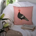 thumbnail image 3 of Marragansett Turkey Pink Check Fabric Decorative Pillow, 3 of 4