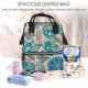thumbnail image 5 of Easygdp Vintage Floral Butterflies para Bolsa de Bebé de Gran Capacidad con Múltiples Bolsillos, Bolsa de Pañales para Padres, Bolsa de Viaje Organizada y Elegante, 5 of 6
