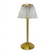 thumbnail image 2 of Lámpara Mesita Noche Táctil Mesa Cristal Base Metal Recargable, 2 of 9