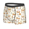 thumbnail image 2 of Balery Cartoon Corgi Men's Boxer Briefs, Soft and Breathable Cotton Underwear with nylon Waistband-Medium, 2 of 9