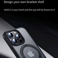 thumbnail image 5 of Designed for iPhone 15 Magnetic Case, 360°Rotatable Ring Kickstand Case Compatible with Mag-Safe Military-Grade Shockproof Protection Kickstand Hard Cover for iPhone 15, Titanium, 5 of 15