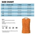 thumbnail image 4 of Picia Orange Glitter mens Cotton Tank Undershirts , Moisture-wicking Ribbed Tanks, Lightweight Cotton Tank Undershirts-XX-Large, 4 of 8