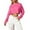 Z02_Hot Pink, variant on HNMKIU Women's Crewneck Sweater Long Sleeve Solid Color Casual Pullover Top for Sports and Daily Wear Purple，M