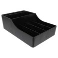 thumbnail image 2 of Black Multifunction Coffee Bar Organizer for Storage of Tea Bags Sugar Bags and Snacks 12 Compartment Plastic, 2 of 4