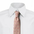 thumbnail image 2 of Moroccan Necktie, Pastel, Dress Tie, 3.7", Peach and Coral, by Ambesonne, 2 of 3