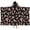 Mushroom and Toadstool, variant on Mushroom and Toadstool Black Pattern Teens Hooded Bath Towel Wrap for Ages 3 To 12,Quick Dry Lightweight Soft Microfiber Bath Beach Pool,50"x30"