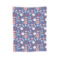 thumbnail image 2 of ZNDUO Cartoon Stationery Blue Pattern Throw Blanket, Lightweight Cozy Soft Throw Blanket for Couch, 50"x40" Throw Blankets for Bed, 2 of 8