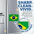 thumbnail image 2 of (2 Pack) Brazil World Flag Magnets - Brazilian Pride - 5" On Longest Side - Premium Magnet - Choose from Over 200 Countries - for Cars, Refrigerators, Toolboxes, Lockers- Made in USA - MAG0833, 2 of 7