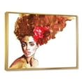 thumbnail image 3 of Designart 'Portrait of Young African American Woman II' Modern Framed Canvas Wall Art Print, 3 of 5