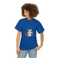 thumbnail image 3 of Chilling Relaxing Settled Kawaii Cute Kitty Unisex Heavy Cotton Tee, 3 of 12