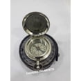 thumbnail image 2 of Nautical Push Button Compass With Black Antique Leather Case Decor Gift, 2 of 3