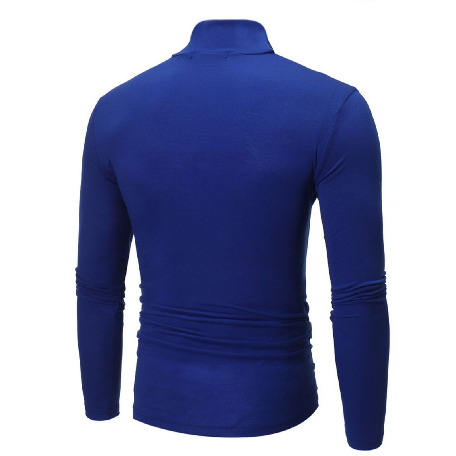 Lovskoo Men's solid color turtleneck long sleeve undershirt Men Solid ...