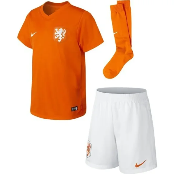 Nike Netherlands Home Kids Mini Kit Soccer Jersey 2014